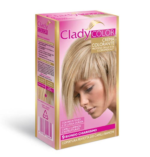 Crema colorante CLADY N. 9 biondo naturale chiarissimo