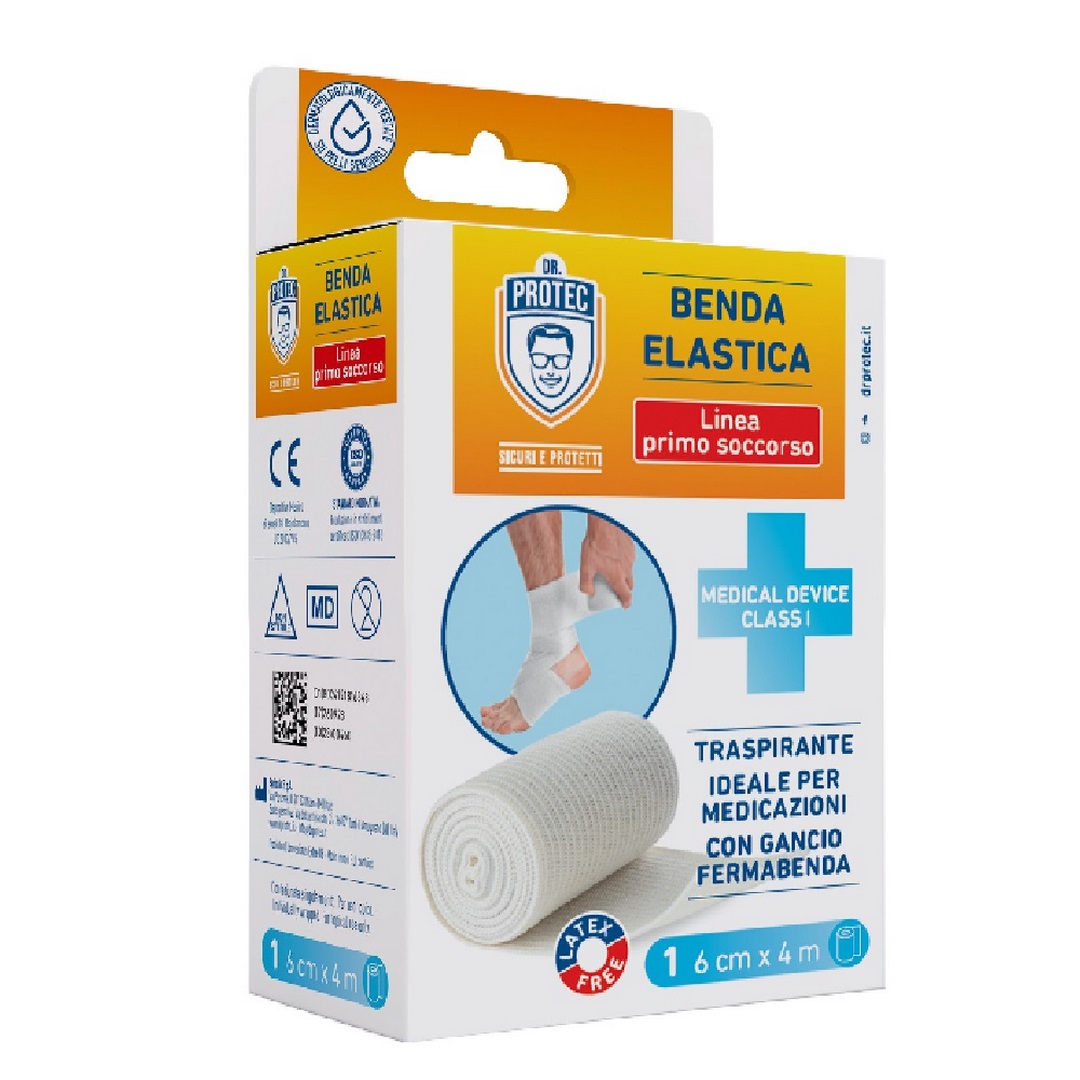 Benda elastica DR. PROTEC 4 metri, 1 pz