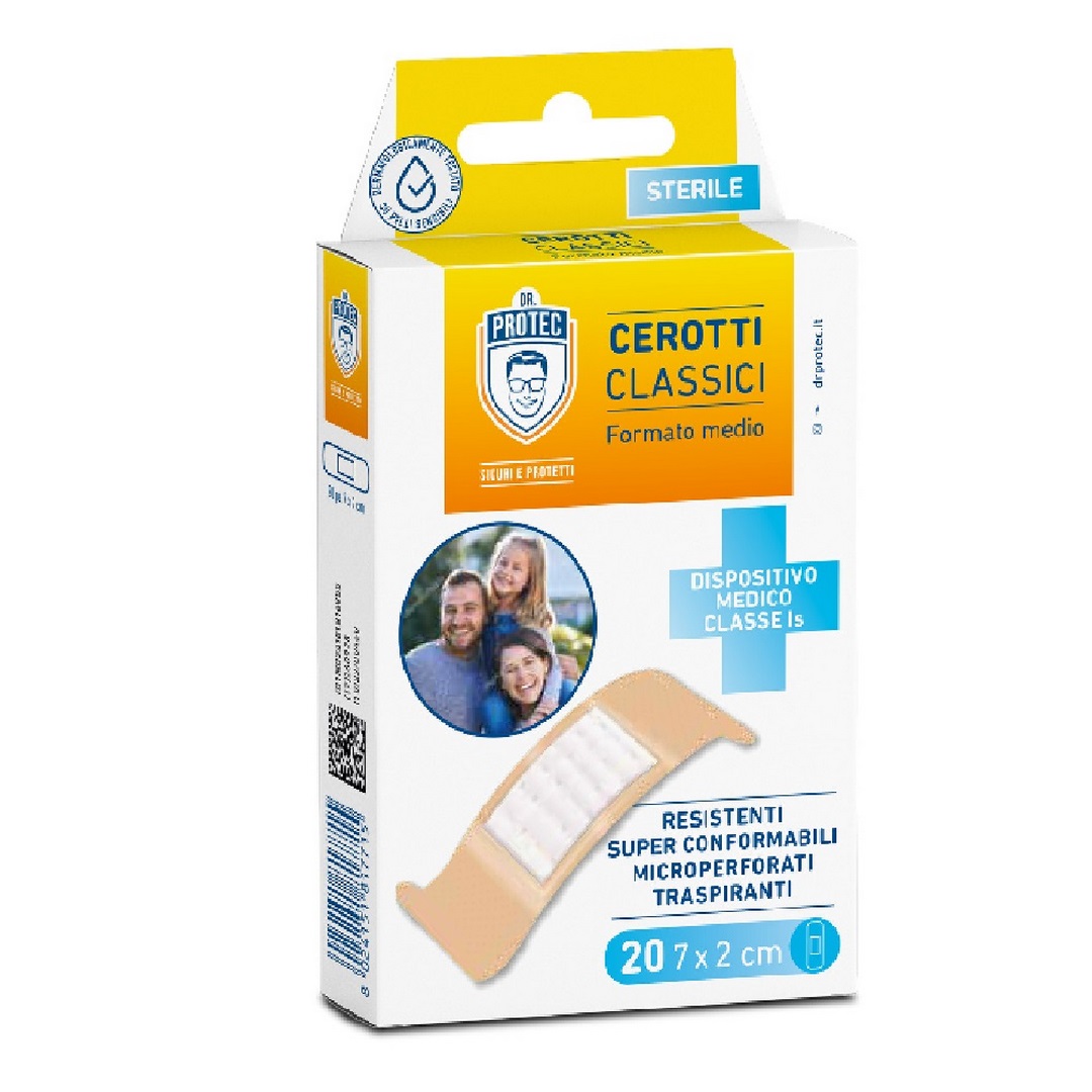 Cerotti classici DR. PROTEC medi 20 pz