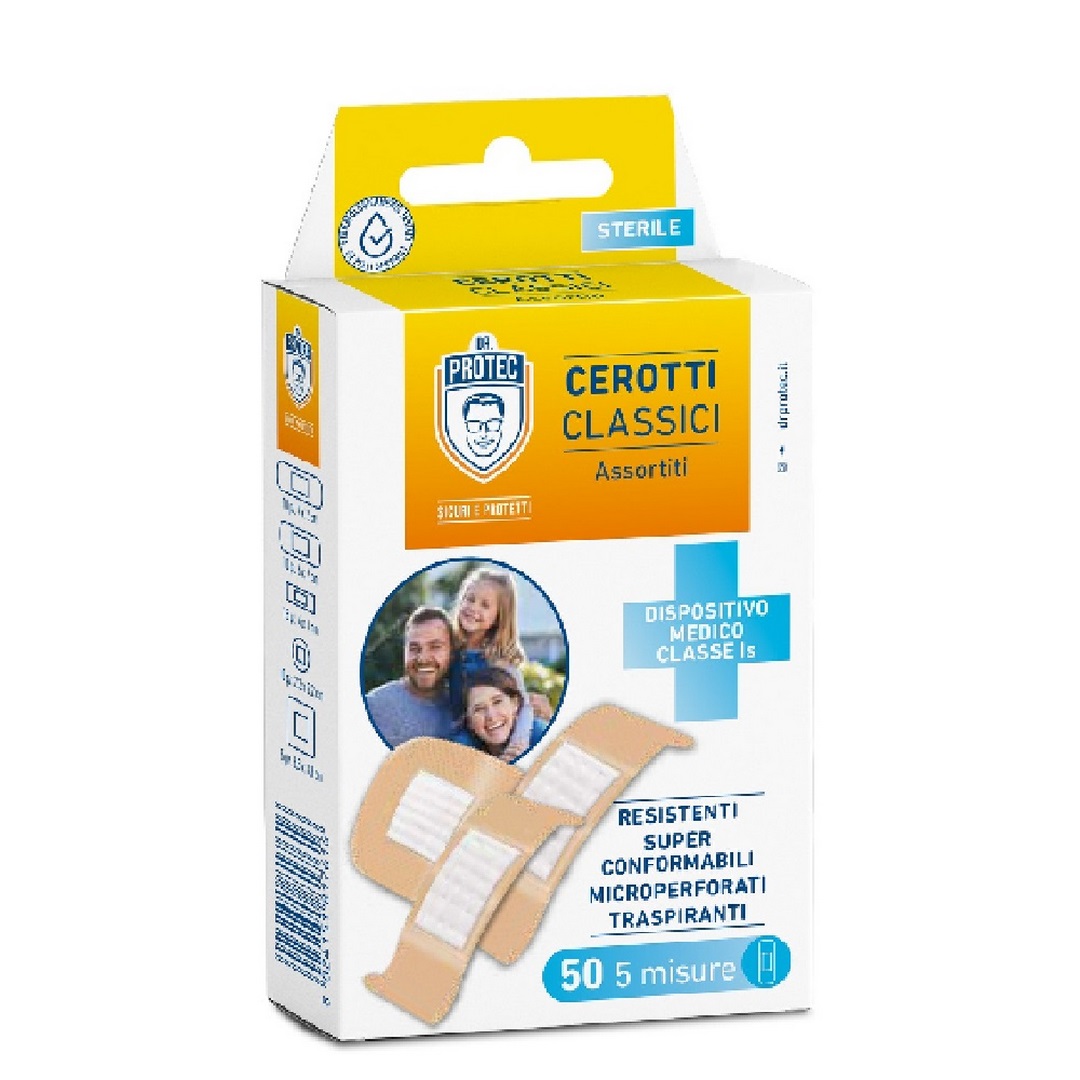 Cerotti classici DR. PROTEC assortiti 50 pz