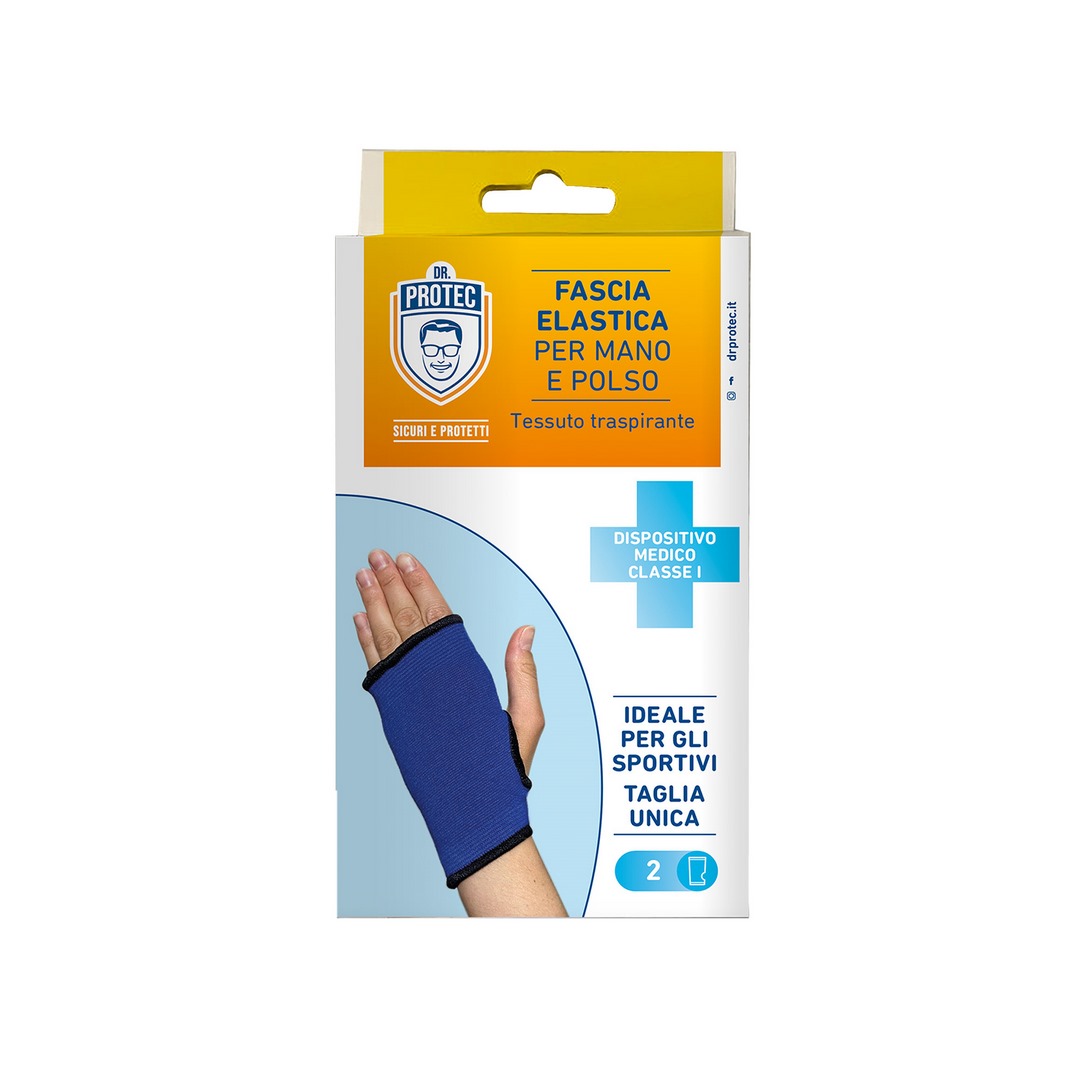 Fascia elastica DR PROTEC per mano e polso 2 pz