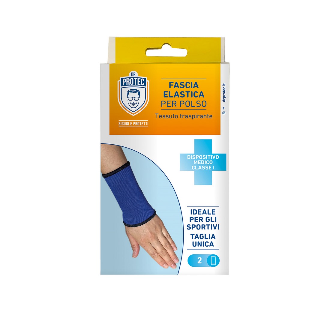 Fascia elastica DR PROTEC per polso 2 pz