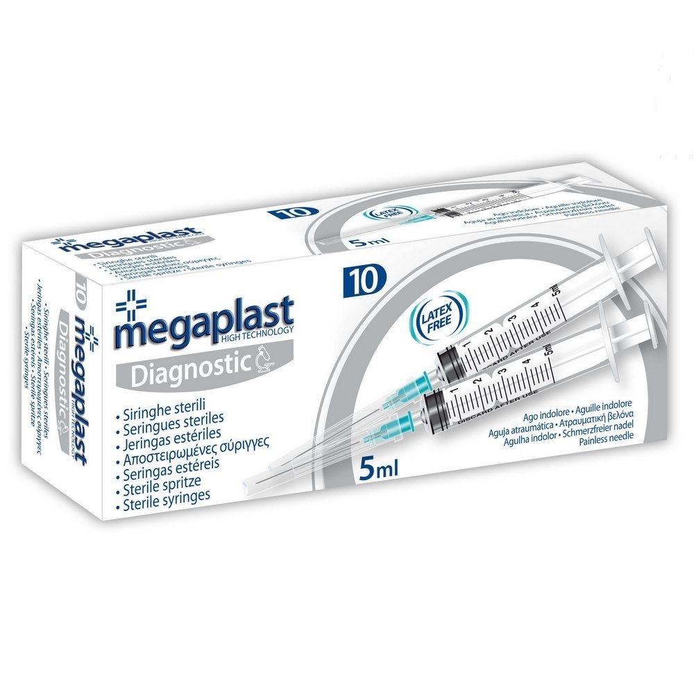 Siringhe sterili MEGAPLAST, 10 pz