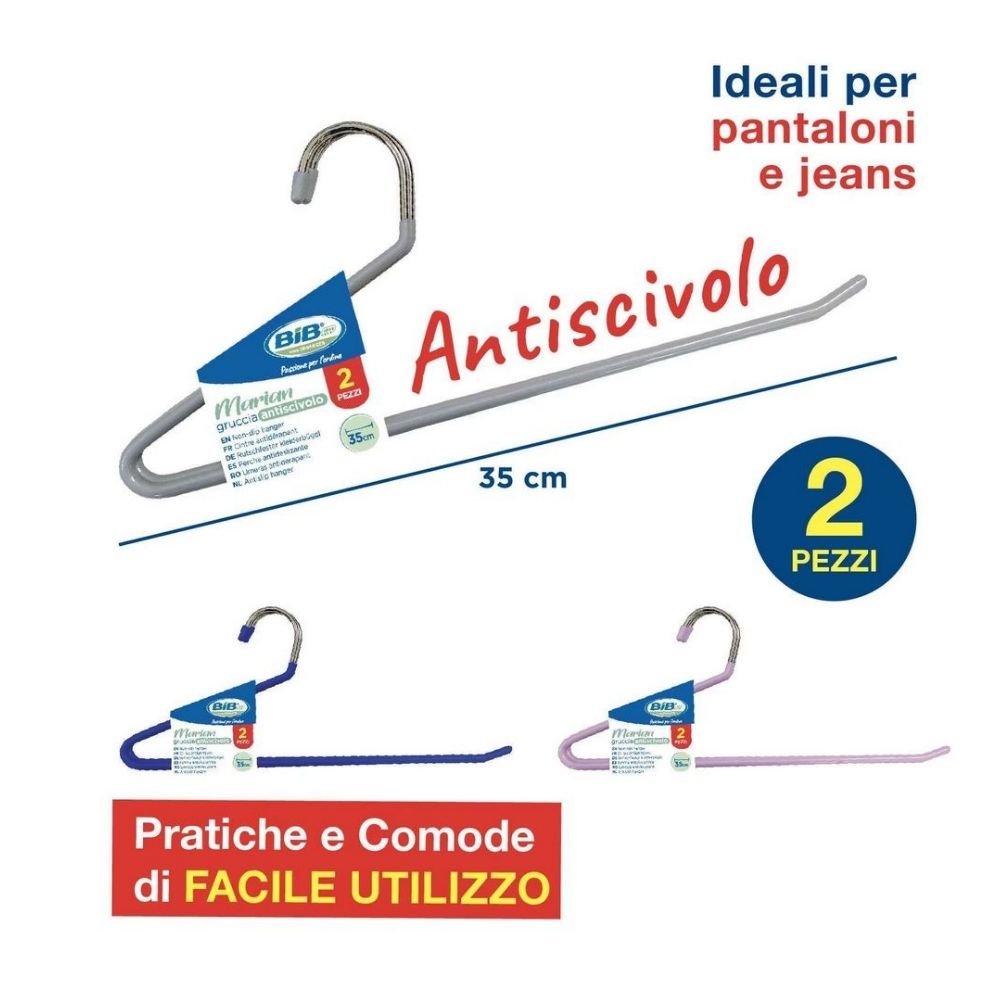 Grucce in metallo per pantaloni, 2 pz