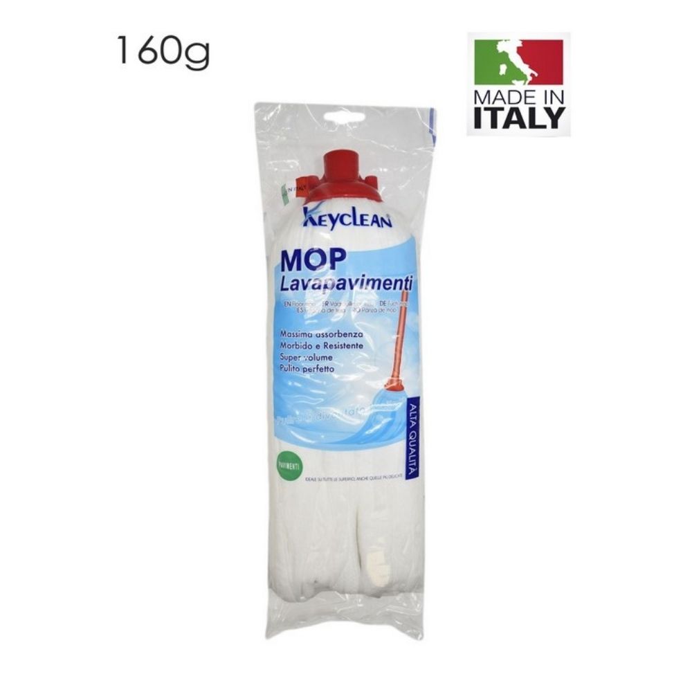 Mocio lavapavimenti in microfibra, 160 gr