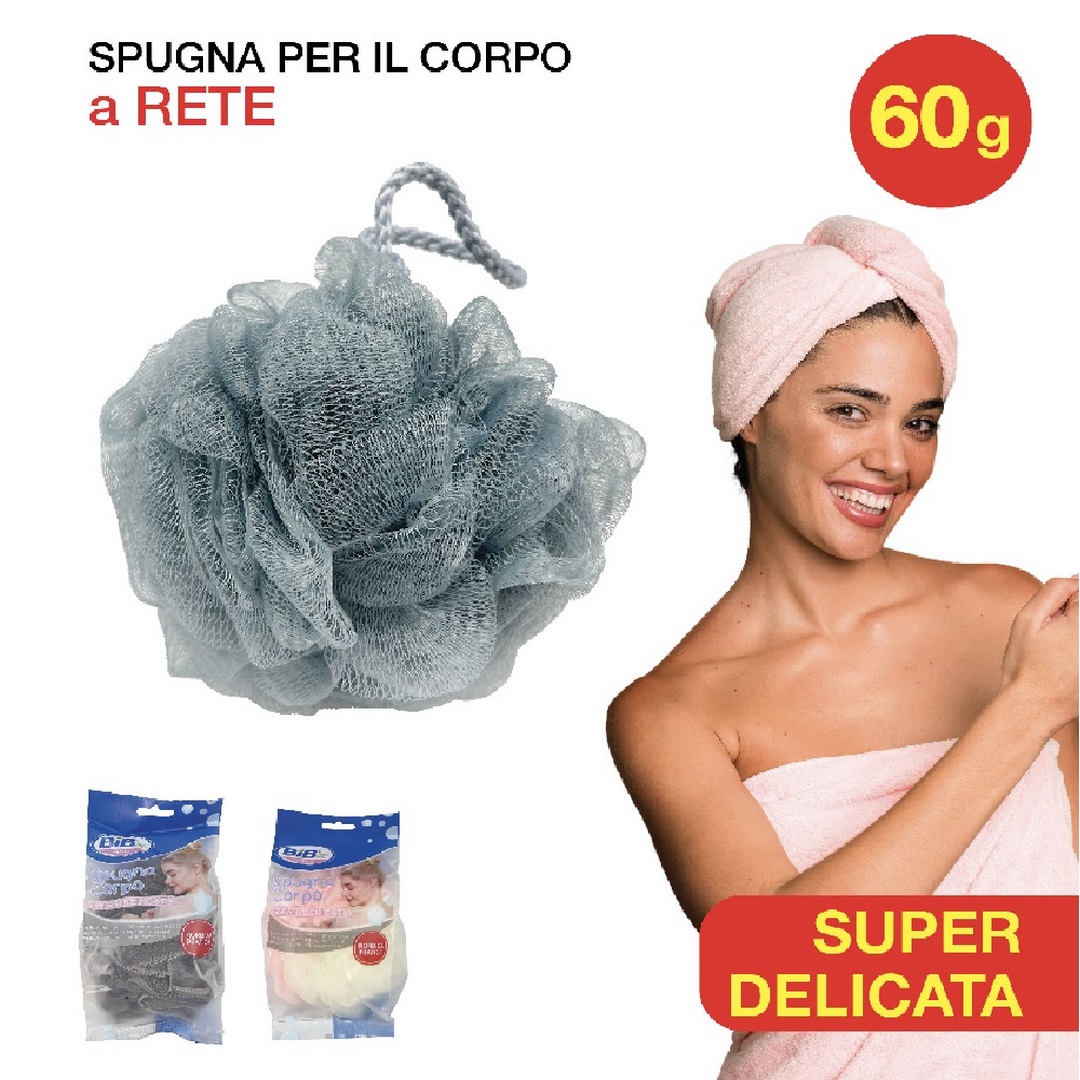 Spugna da bagno in rete BIB 60 g