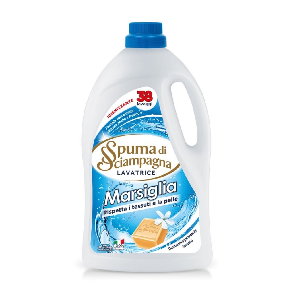 Detersivo per lavatrice liquido Marsiglia SPUMA DI SCIAMPAGNA 1710 ml 38 lav.