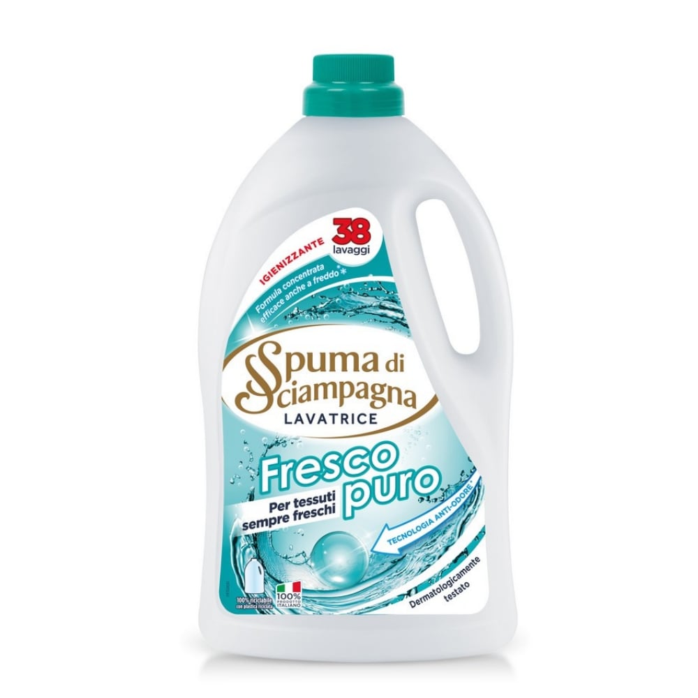 Detersivo per lavatrice Fresco Puro SPUMA DI SCIAMPAGNA 1710 ml 38 lav.