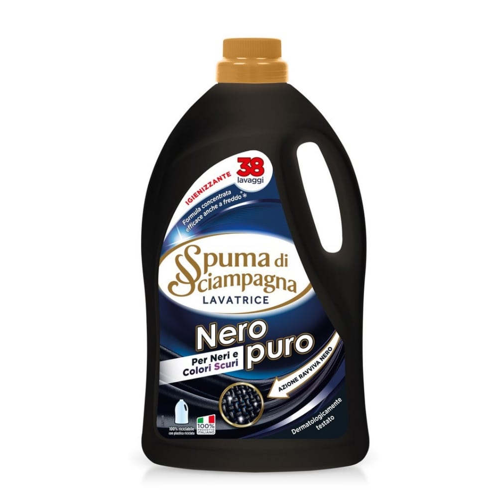 Detersivo per lavatrice Nero Fibra SPUMA DI SCIAMPAGNA 1710 ml  38 lav.