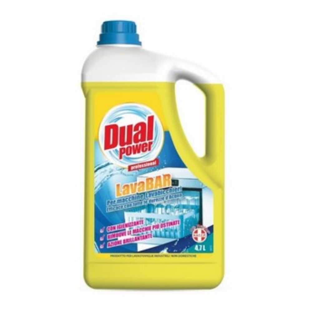 Detergente lavabicchieri professionale DUAL POWER 4700 ml