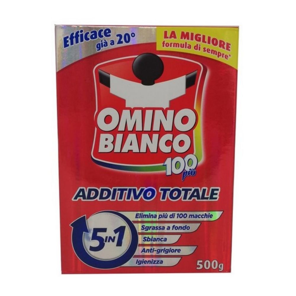 Additivo smacchiante 100 più OMINO BIANCO 500 gr