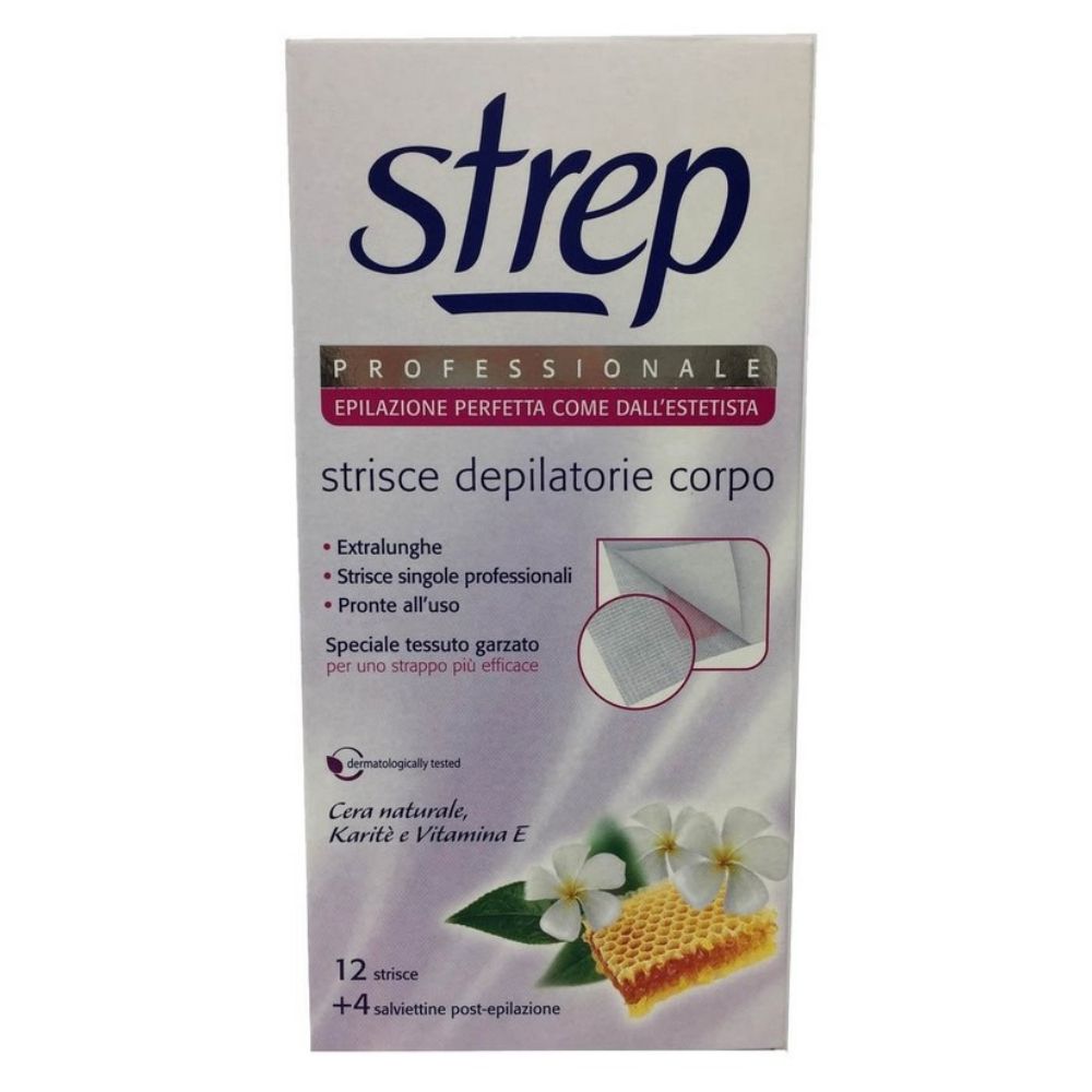 Strisce depilatorie per il corpo, 12 pz