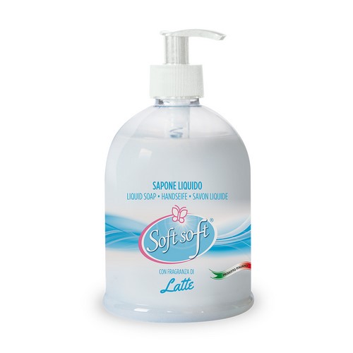 Sapone liquido con dispenser SOFT SOFT Latte 500 ml