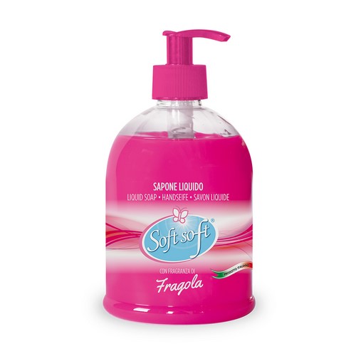 Sapone liquido con dispenser SOFT SOFT Fragola 500 ml