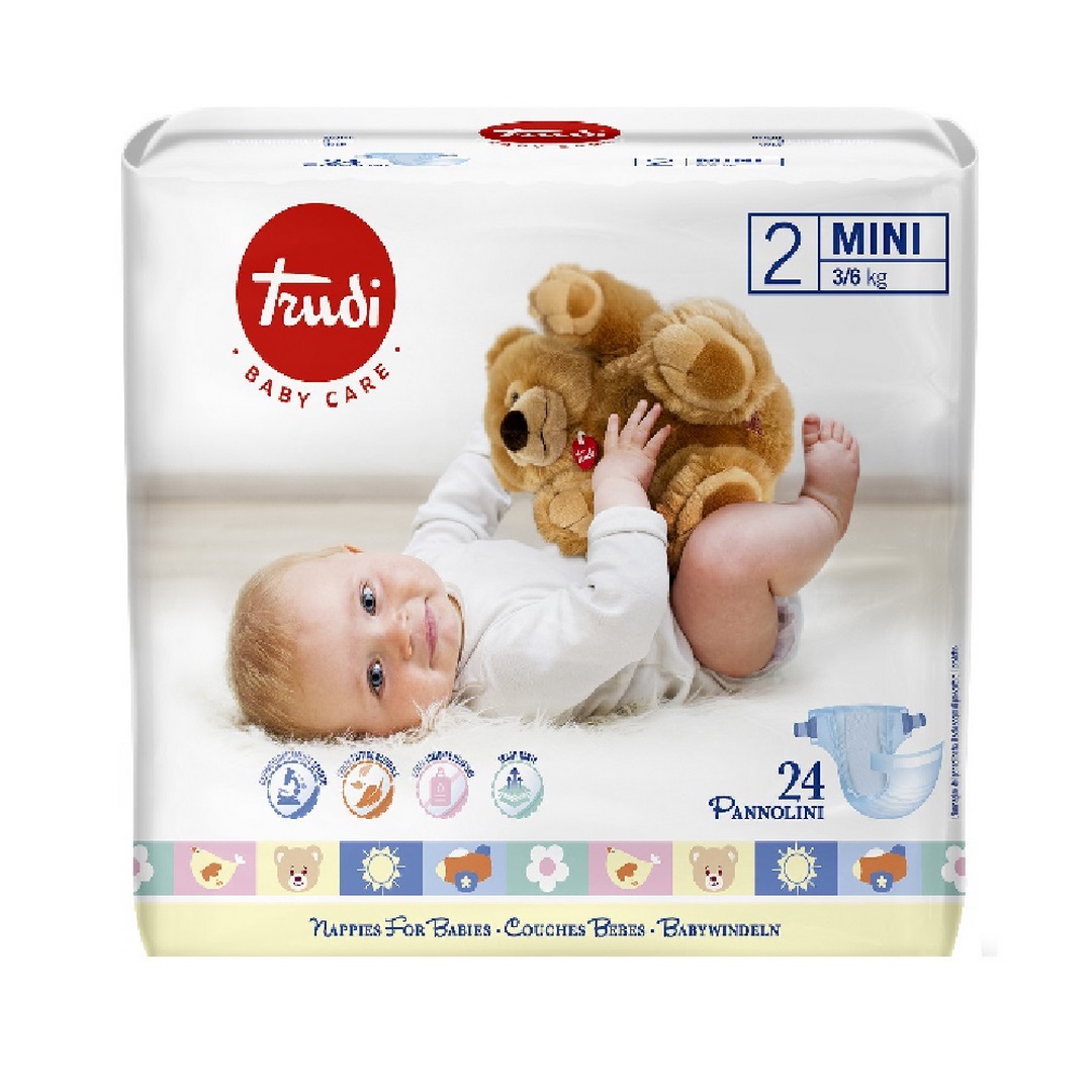 Pannolini mini 3/6 kg TRUDI 24 pz