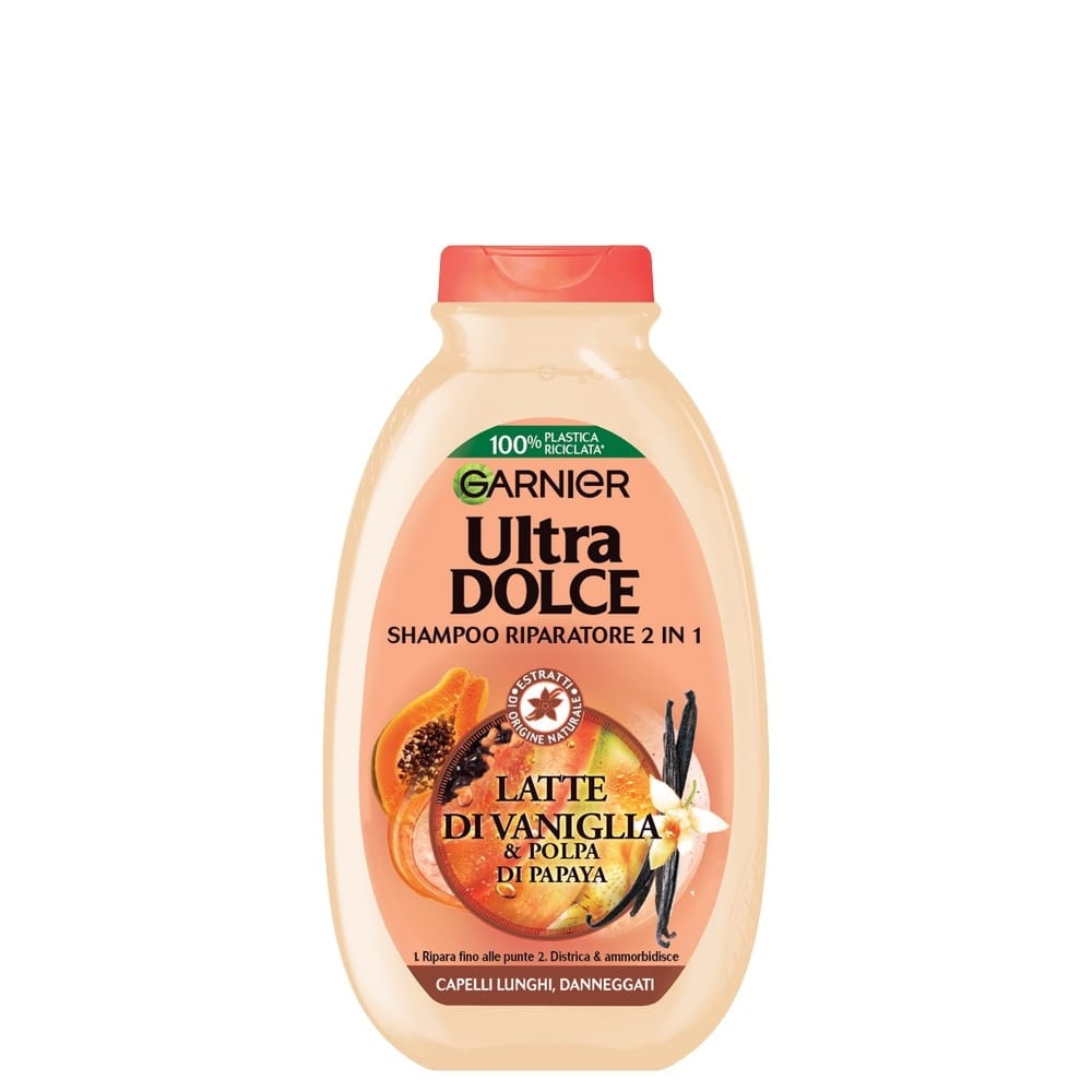 Shampoo ULTRA DOLCE latte di Vaniglia e polpa di Papaya 250 ml