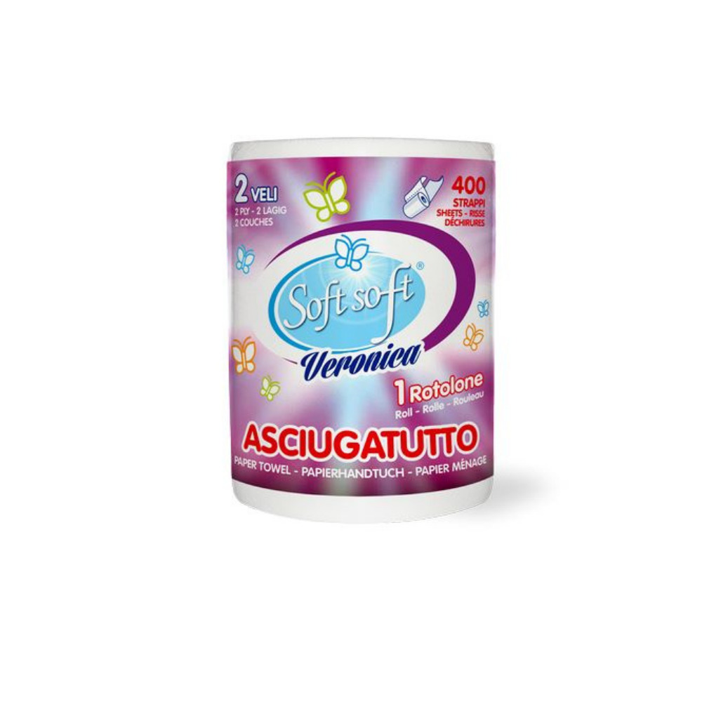 Carta asciugatutto 2 veli SOFT SOFT Veronica 1 rotolo